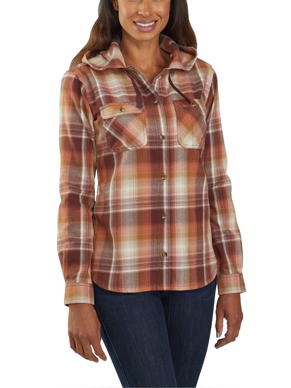 Carhartt Beartooth Hooded Flannel Shirt - Women's